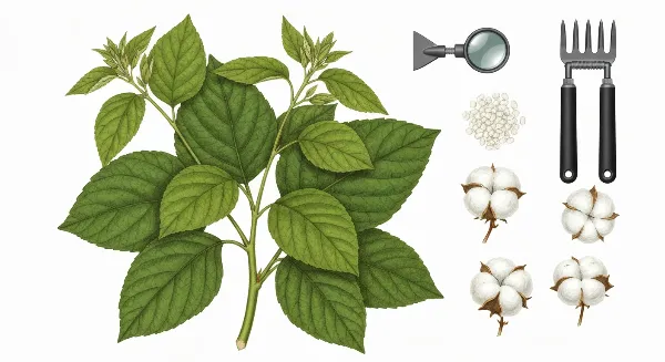 Plante d'intérieur saine avec des cochenilles farineuses, montrant le problème et la solution à portée de main.