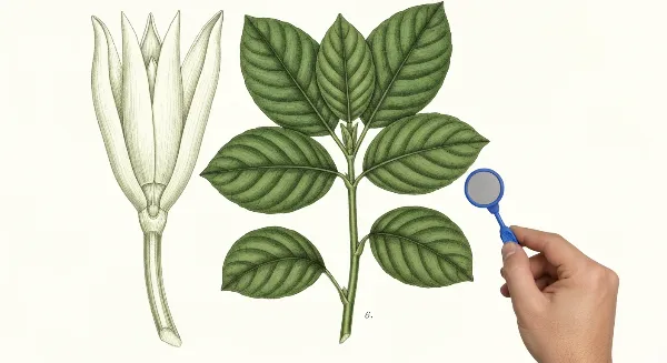 Plante d'intérieur avec feuilles flétries, main vérifiant l'humidité du sol, symbolisant le stress hydrique.