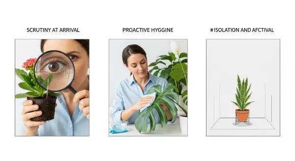 Conseils de prévention : quarantaine, inspection et nettoyage des plantes d'intérieur