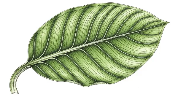 Nettoyage délicat d'une feuille de plante avec un gant microfibre